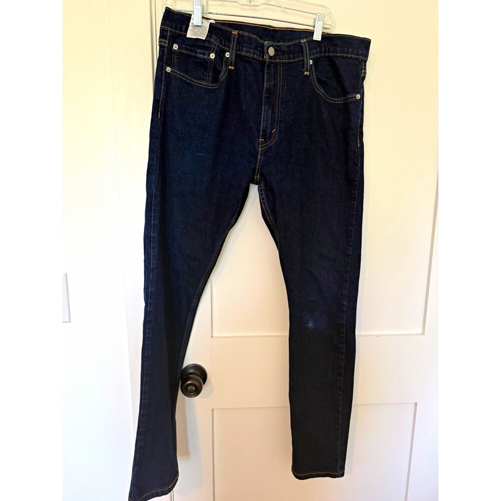 Levi's Men's 500 Series Blue Denim Jeans Slim Fit Tapered Leg Mid Rise